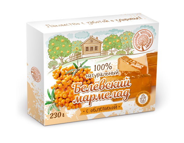 №2 Мармелад белевский "Облепиха" 230г в Ярцеве