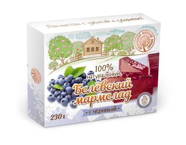 №2 Мармелад белевский "Черника" 230г в Ярцеве