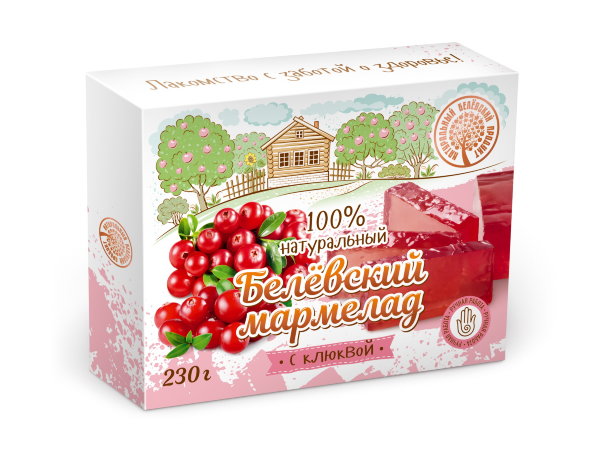 №2 Мармелад белевский "Клюква" 230г в Ярцеве